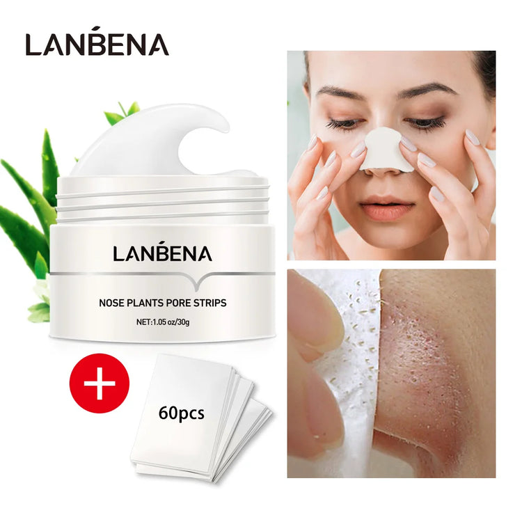 LANBENA New Style  Blackhead Remover Nose Mask Pore Strip Black Mask Peeling  Black Deep Cleansing Skin Care Beauty Health