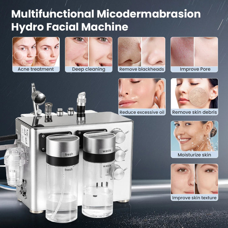 Hydro Dermabrasion Skin Lifting Spa 3in1 H2-O2 Water Dermabrasion Tightening Small Bubble Facial Cleaner Microdermabrasion