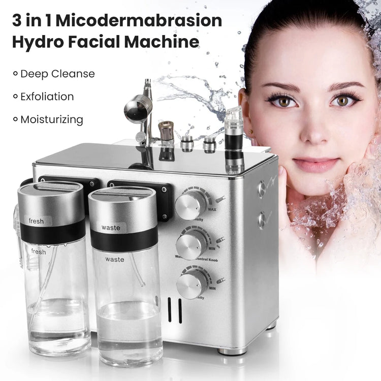 Hydro Dermabrasion Skin Lifting Spa 3in1 H2-O2 Water Dermabrasion Tightening Small Bubble Facial Cleaner Microdermabrasion