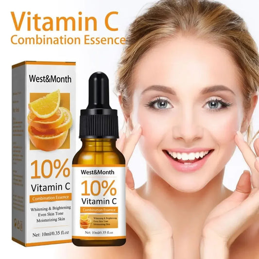 10ml Vitamin C Serum for Face Whitening Facial Serum Hyaluronic Acid Dark Spot Remover Korean Skin Care Products Skincare New