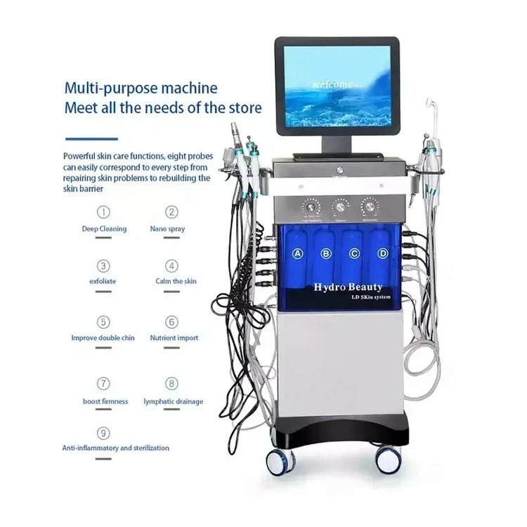 Oxygen Facial Care Machine Hydra Diamond Moisturizing Microcrystalline Skincare Surgery For Professional Deep Cleansing