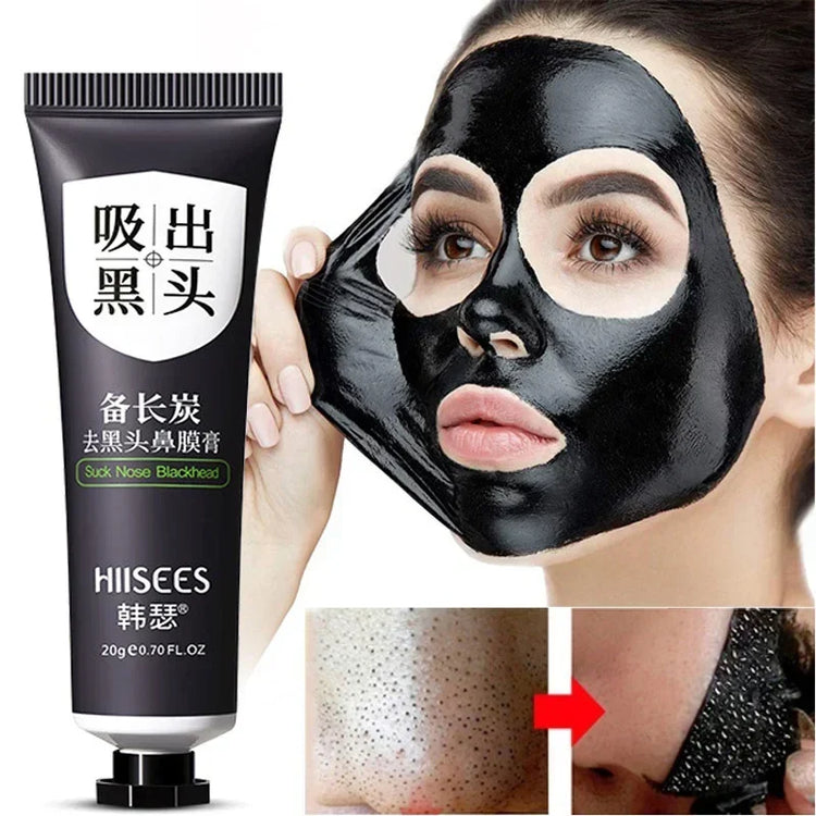 2-1PC Blackhead Remover Face Mask Cream Oil-Control Nose Black Dots Mask Acne Deep Cleansing Beauty Cosmetics Women Skin Care