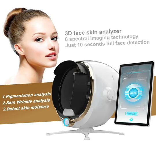 Portable 13.5 Inch/21.5 Inch 3D Skin Analyzer Machine AI Intellgent Magic Image Facial Scanner Care Anaylsing Face Camera Test